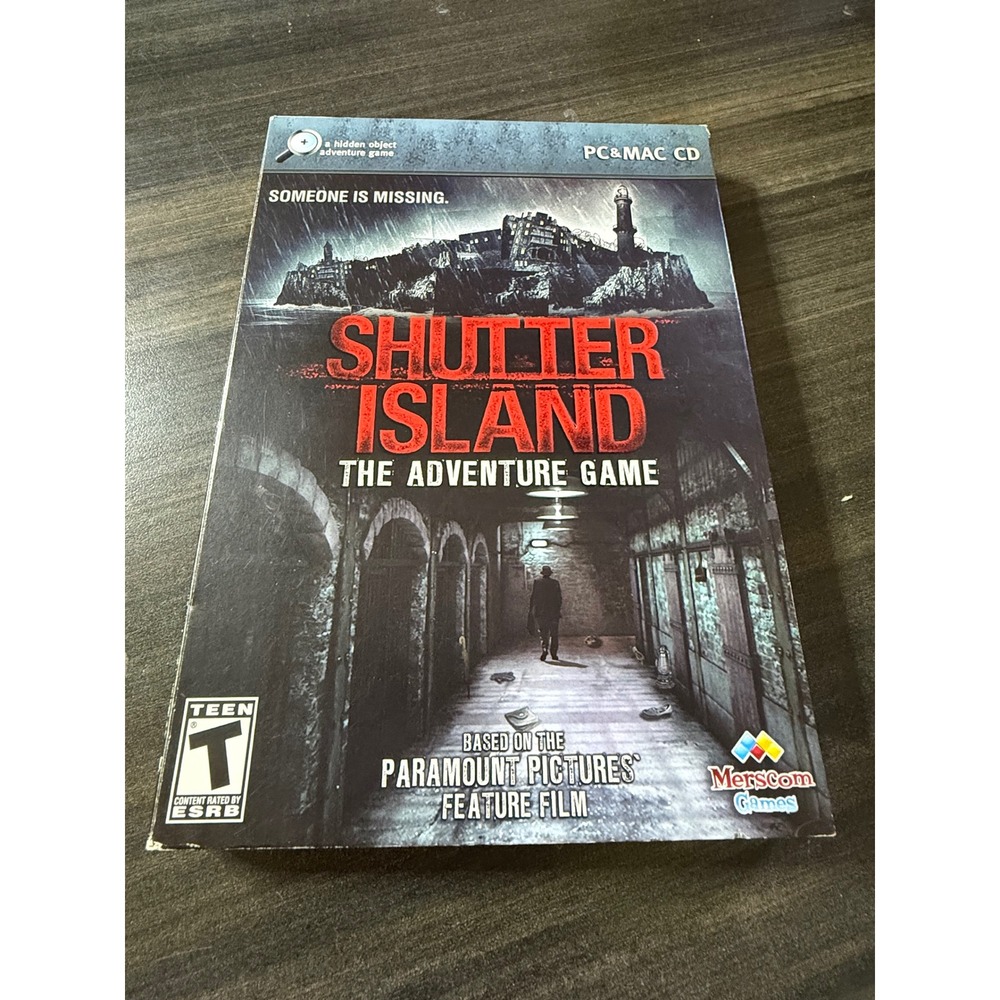 Shutter Island The Adventure Game PC Mac CD Merscom Games Hidden Object Mystery